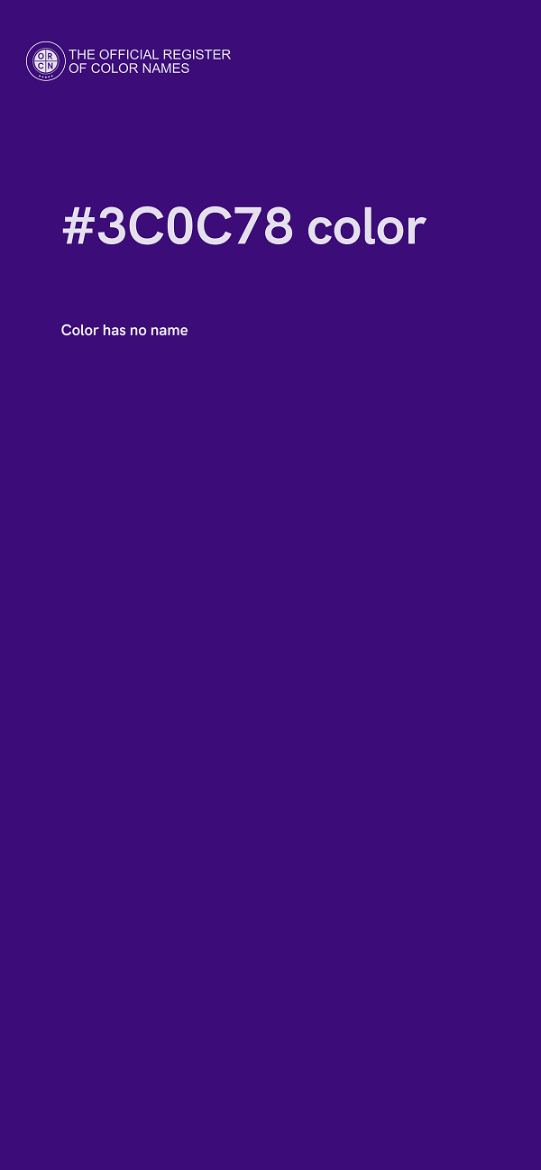 #3C0C78 color image