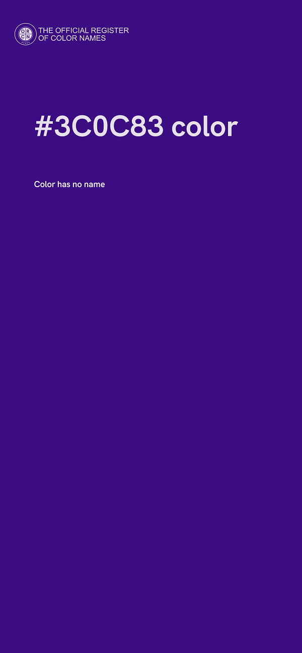 #3C0C83 color image