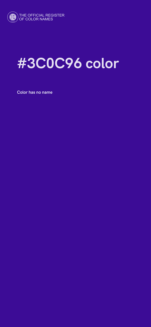 #3C0C96 color image