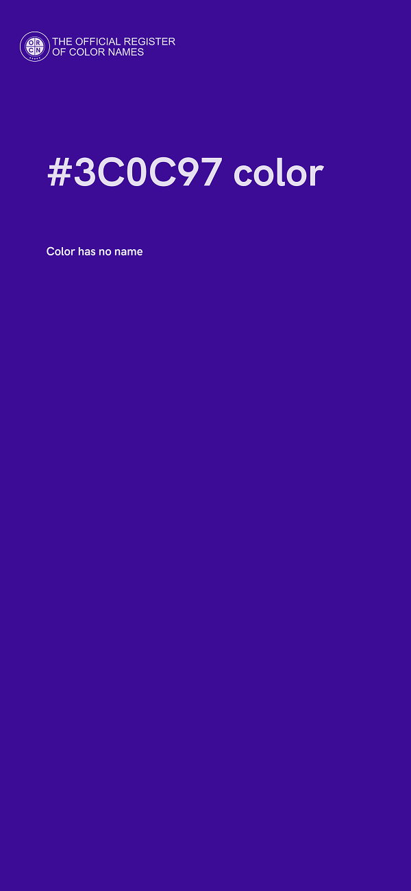 #3C0C97 color image