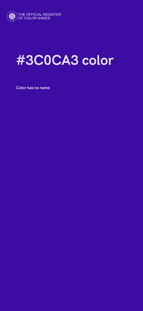 #3C0CA3 color image