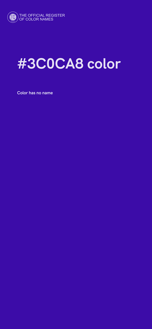 #3C0CA8 color image