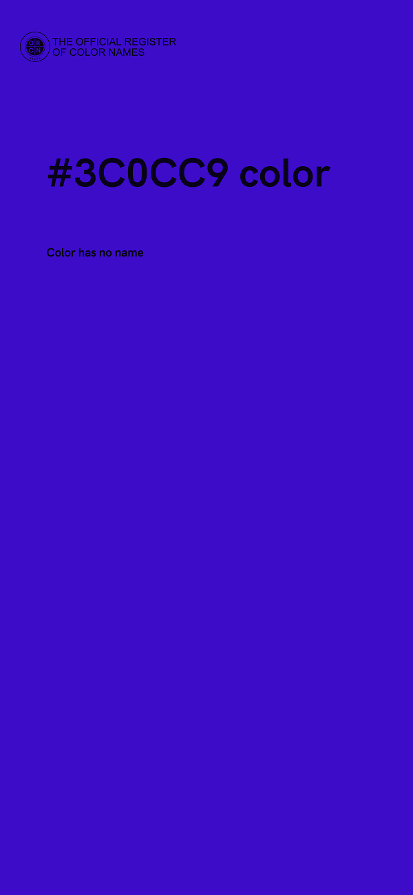 #3C0CC9 color image