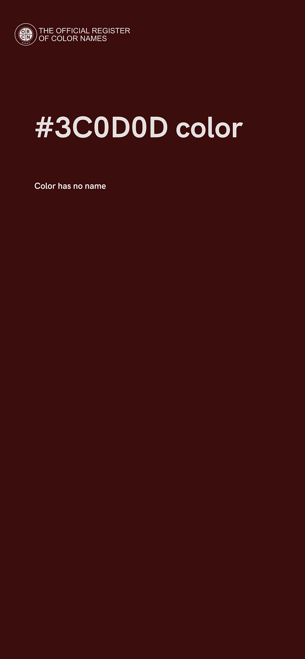 #3C0D0D color image