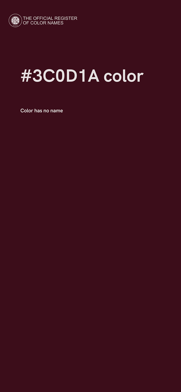 #3C0D1A color image