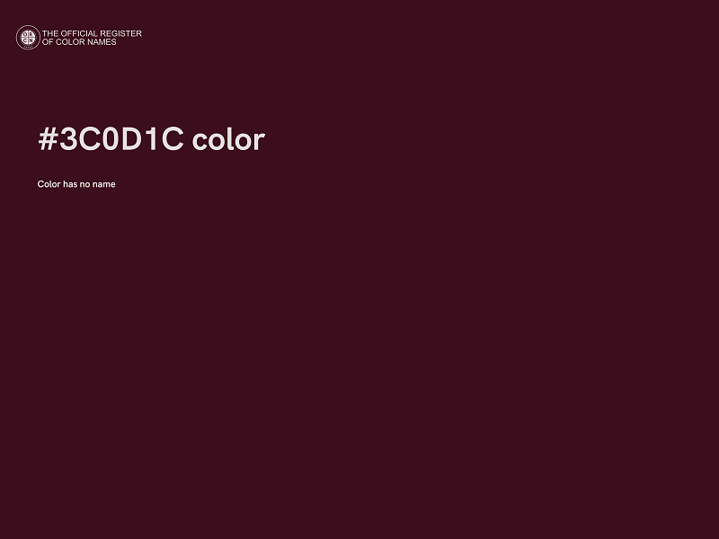 #3C0D1C color image