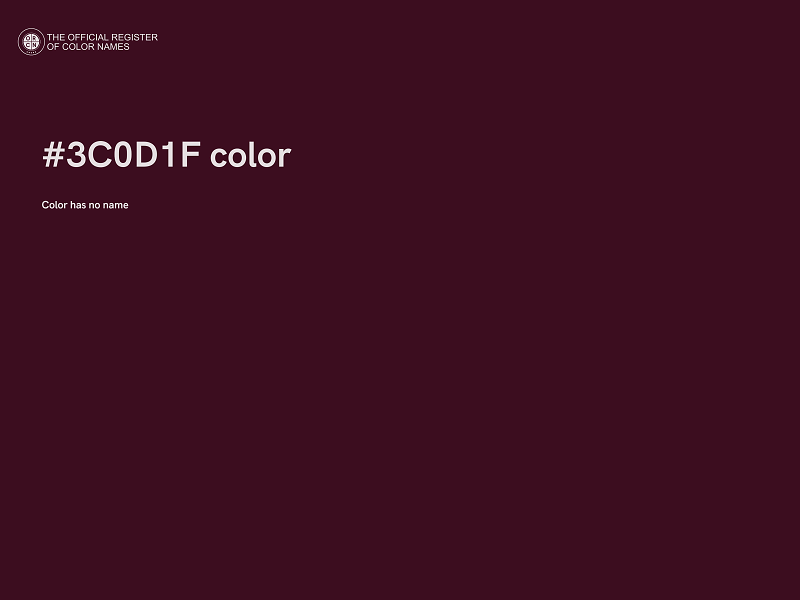 #3C0D1F color image