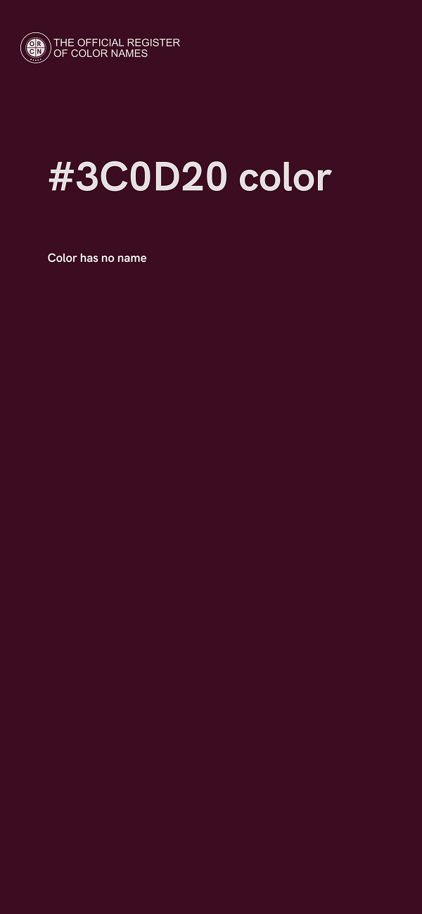 #3C0D20 color image