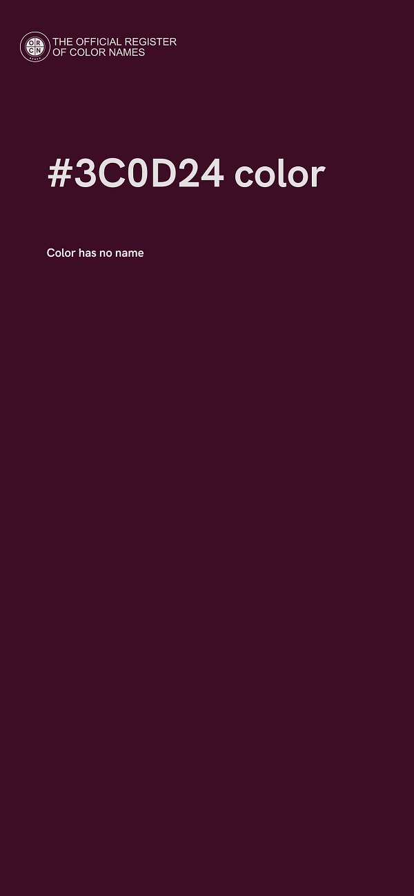 #3C0D24 color image