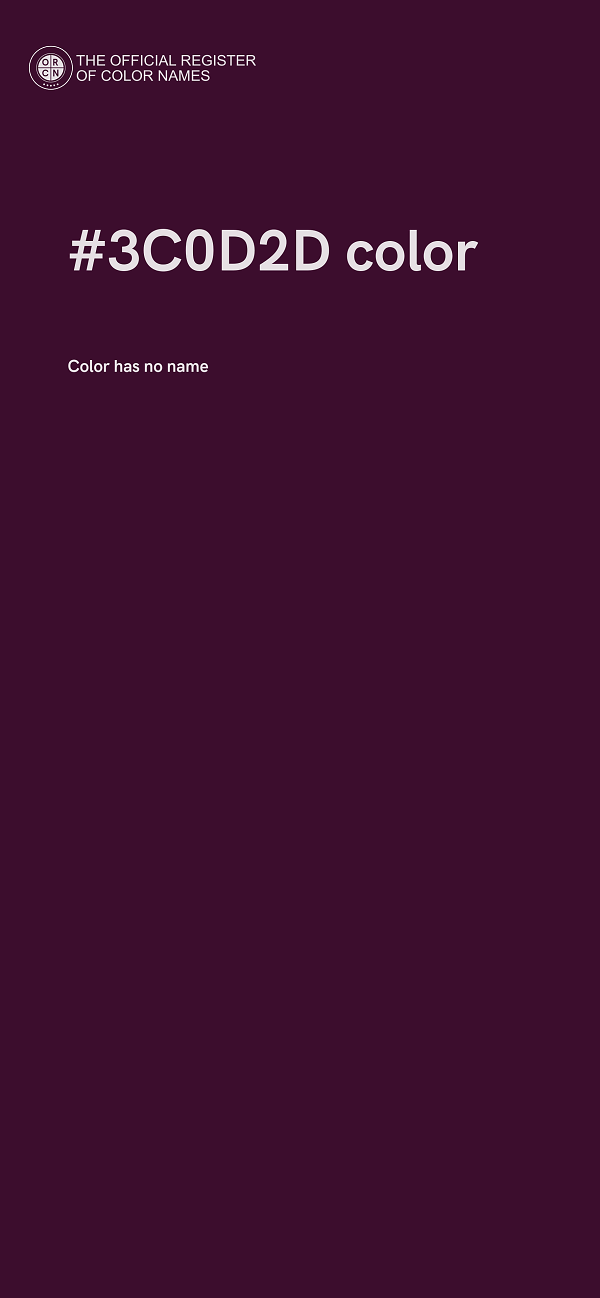 #3C0D2D color image