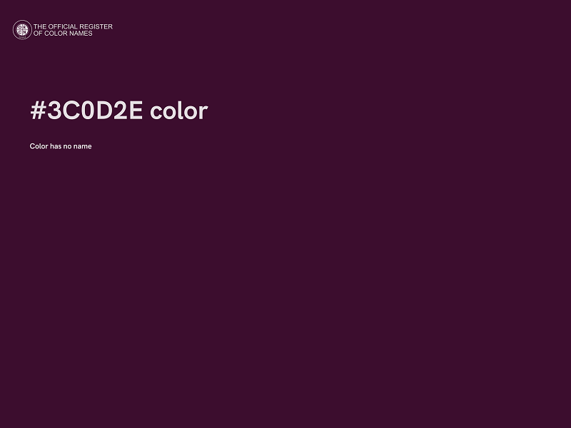 #3C0D2E color image