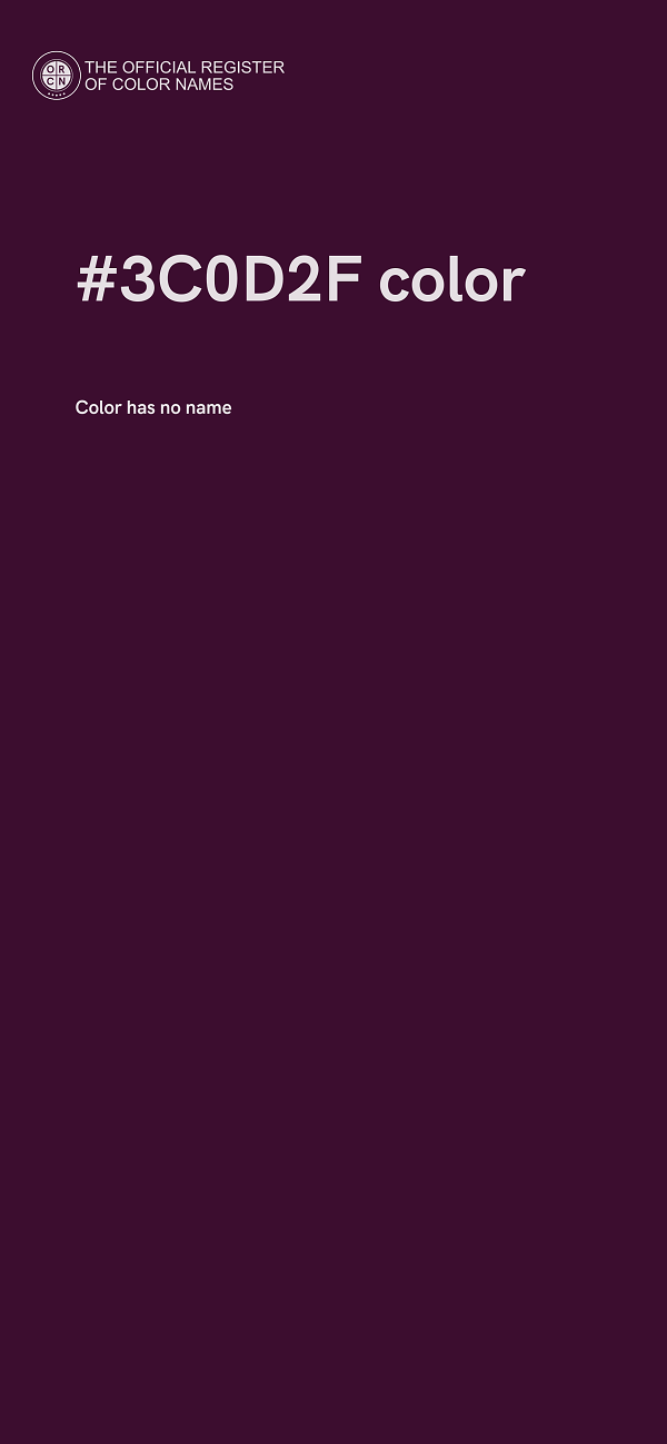 #3C0D2F color image