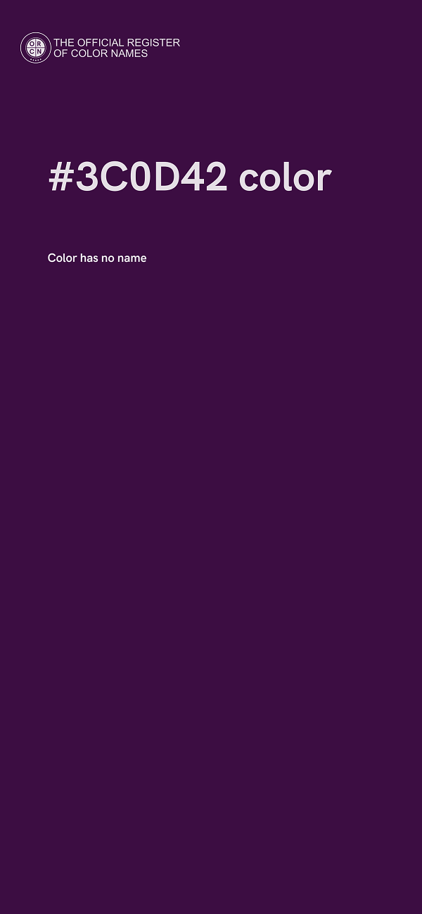 #3C0D42 color image