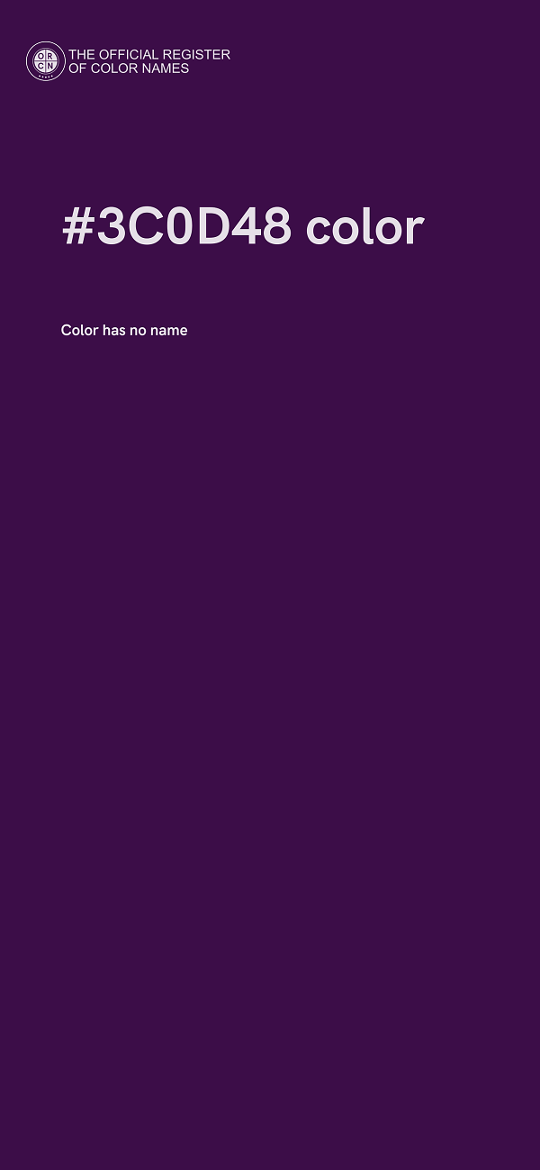 #3C0D48 color image