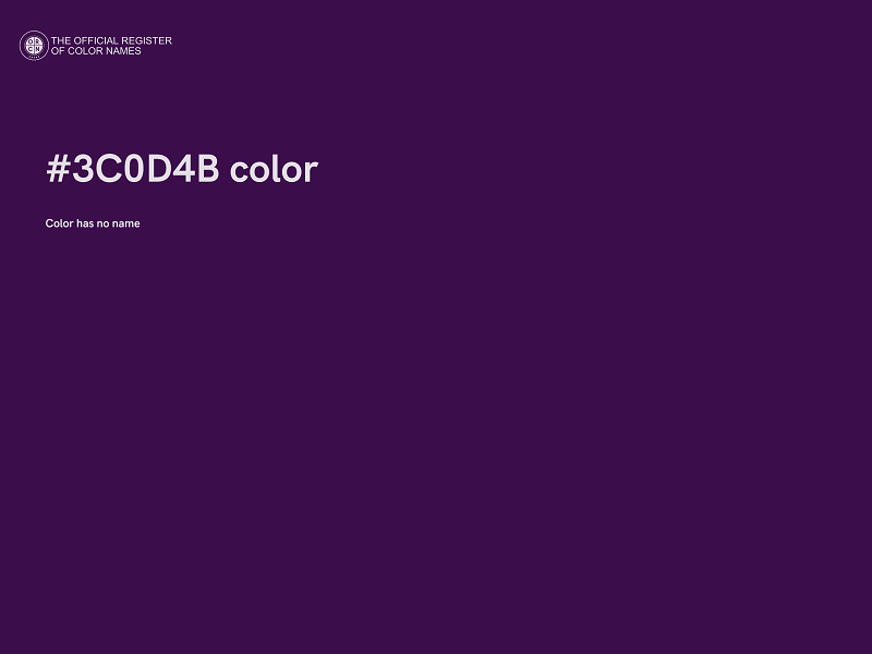 #3C0D4B color image