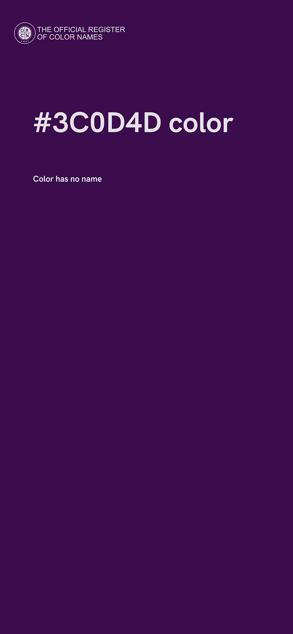 #3C0D4D color image