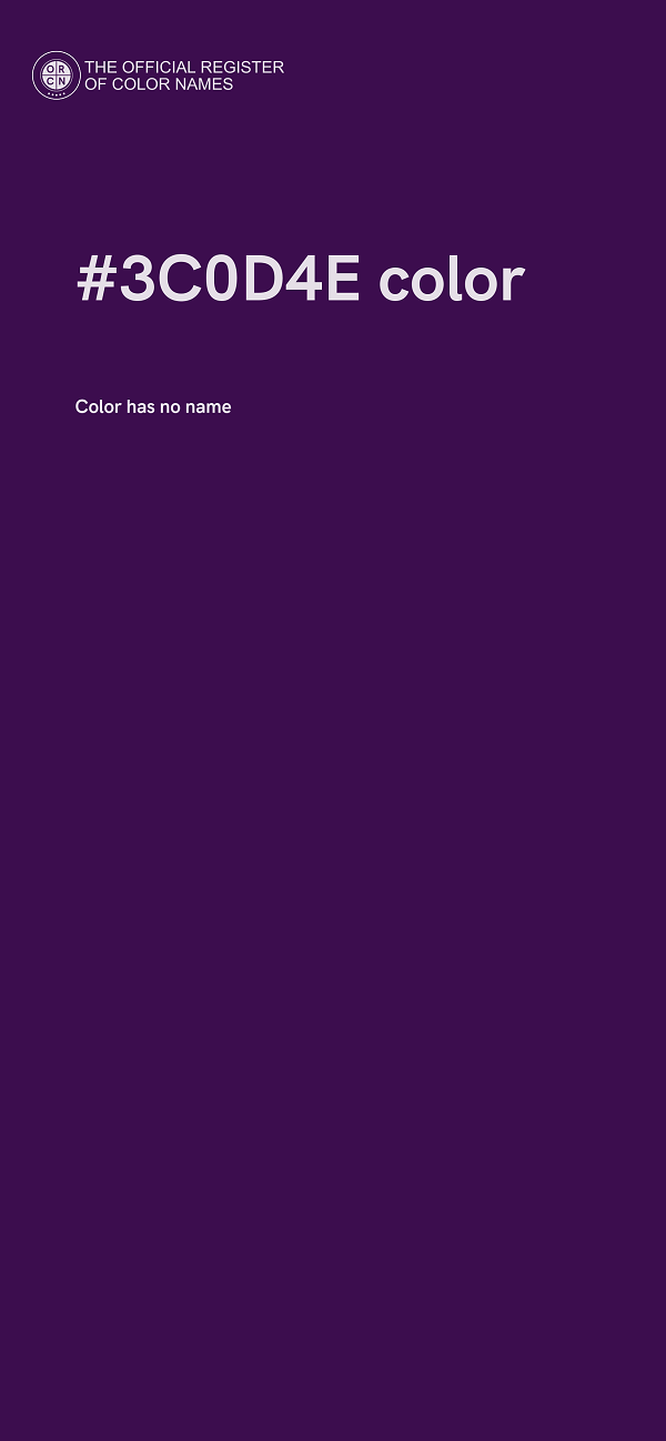 #3C0D4E color image