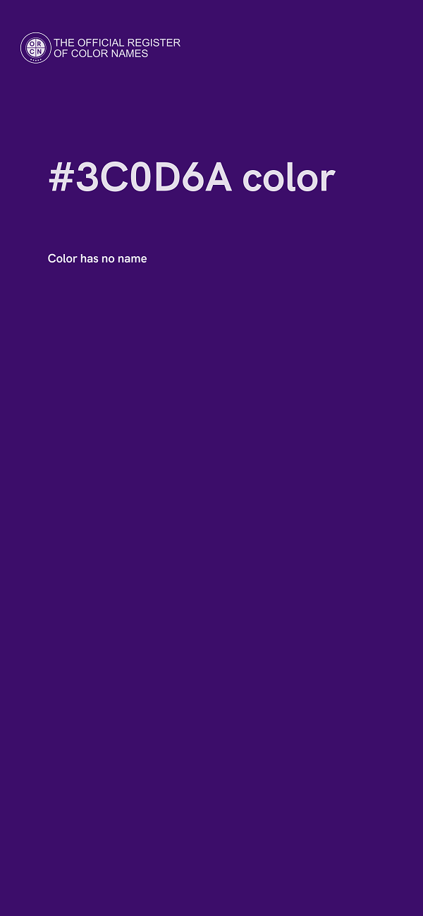 #3C0D6A color image