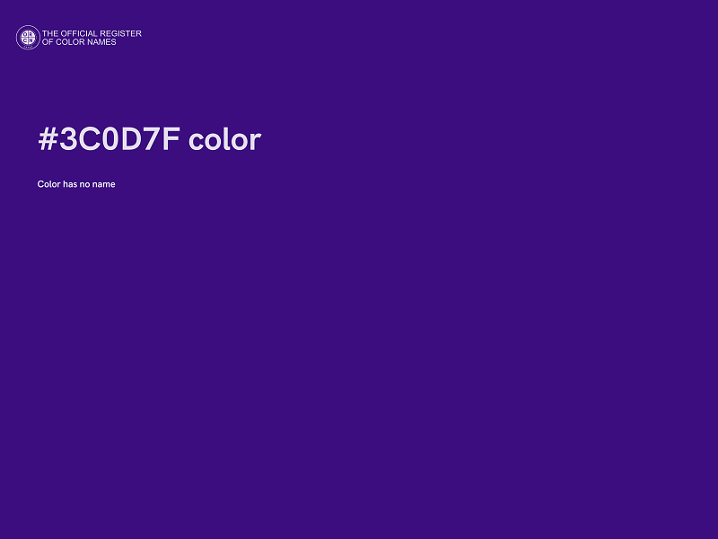 #3C0D7F color image