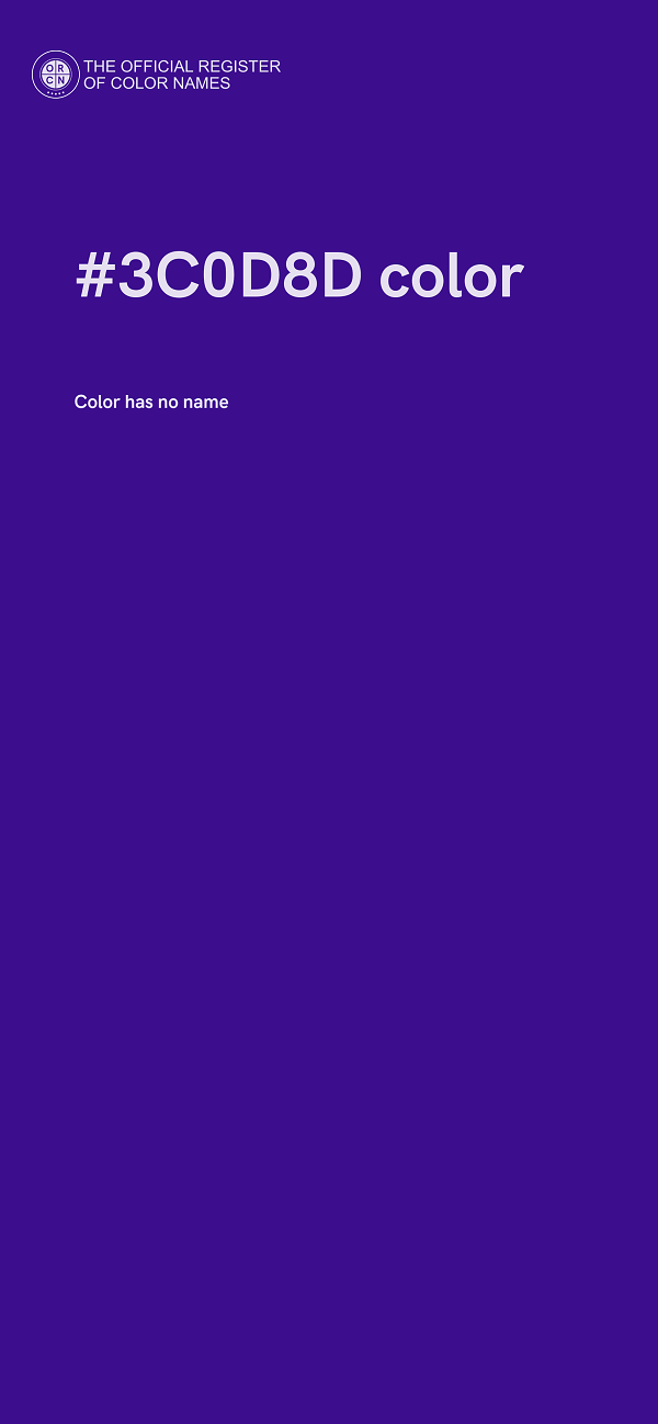 #3C0D8D color image