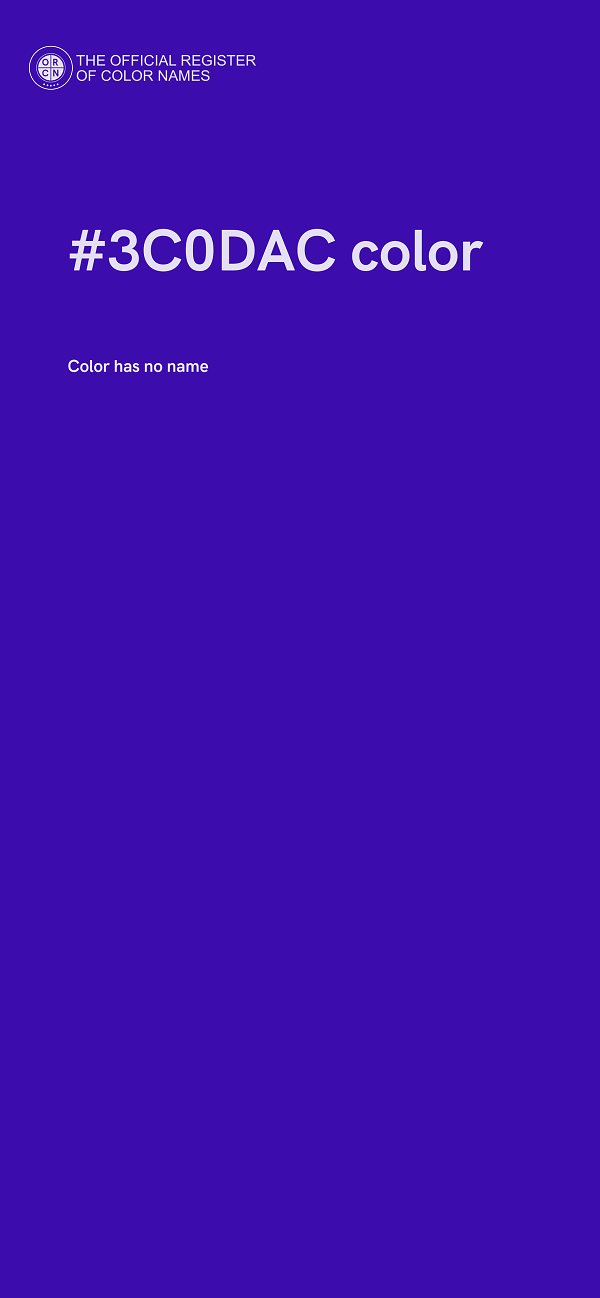 #3C0DAC color image