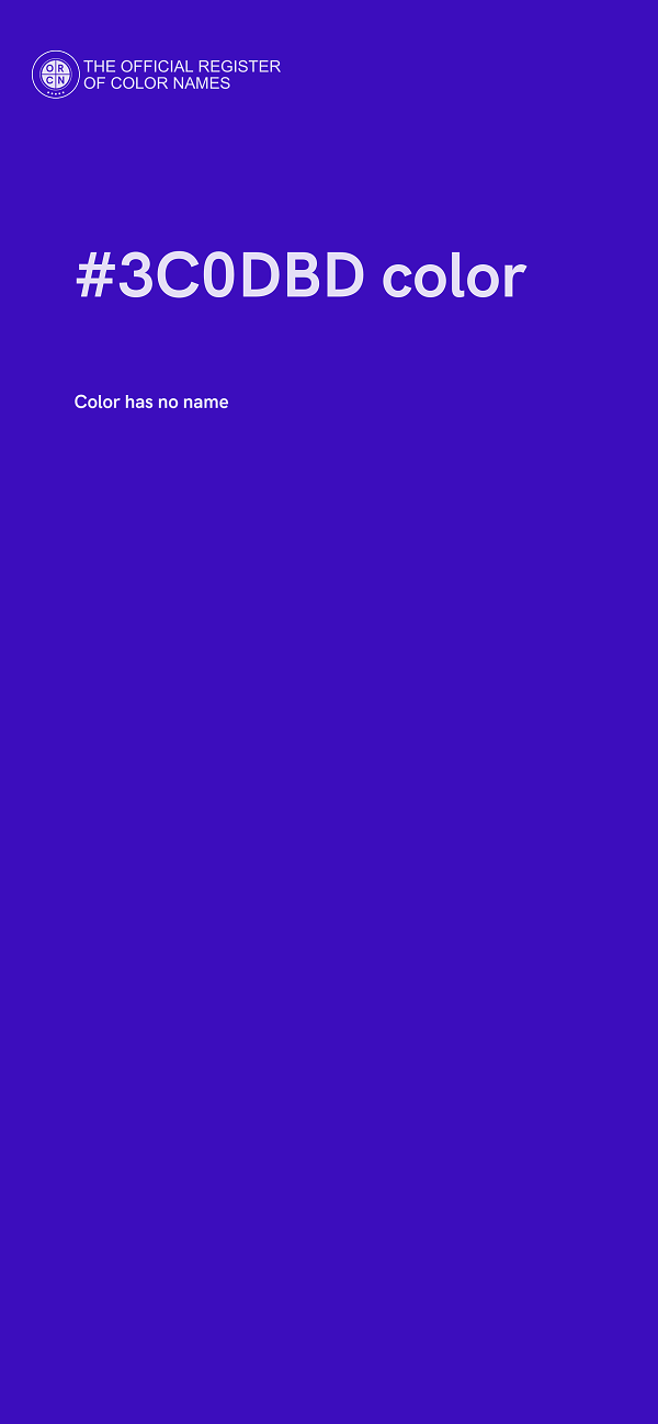 #3C0DBD color image