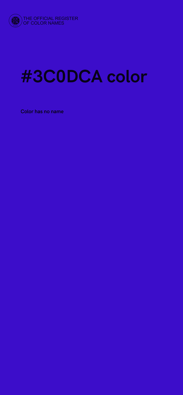 #3C0DCA color image