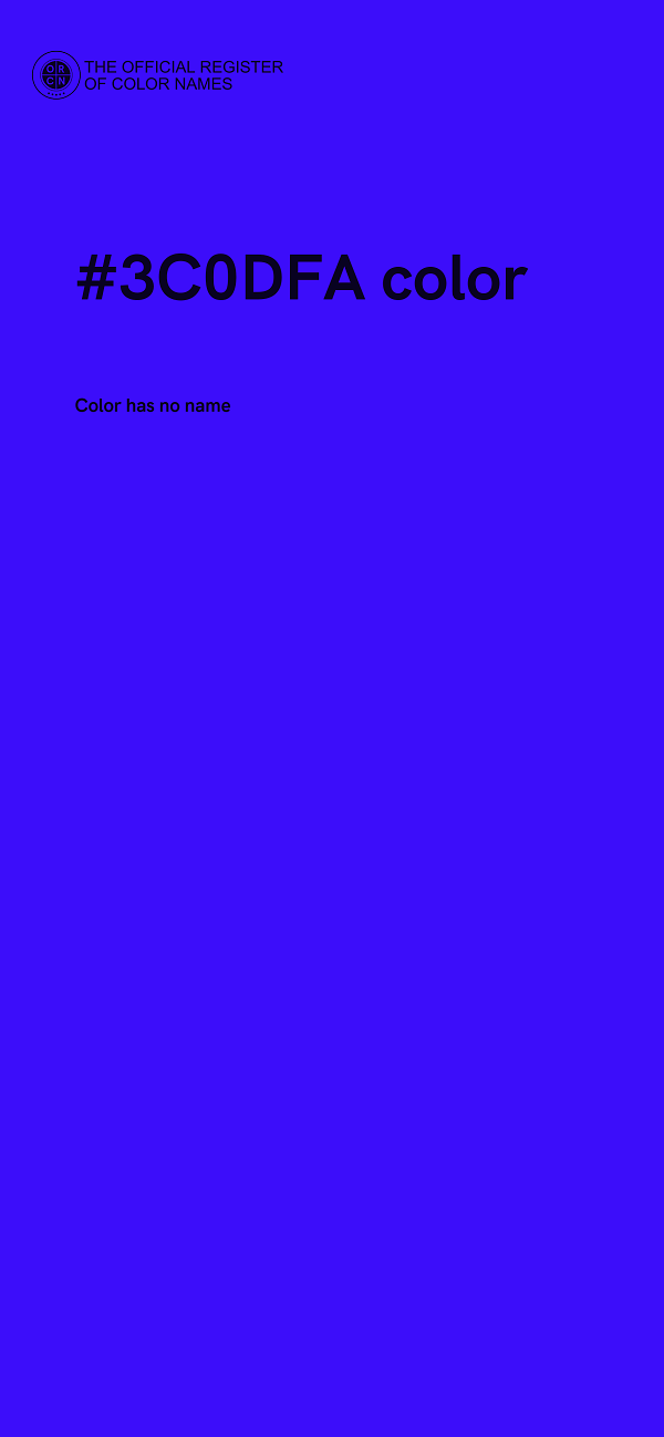 #3C0DFA color image