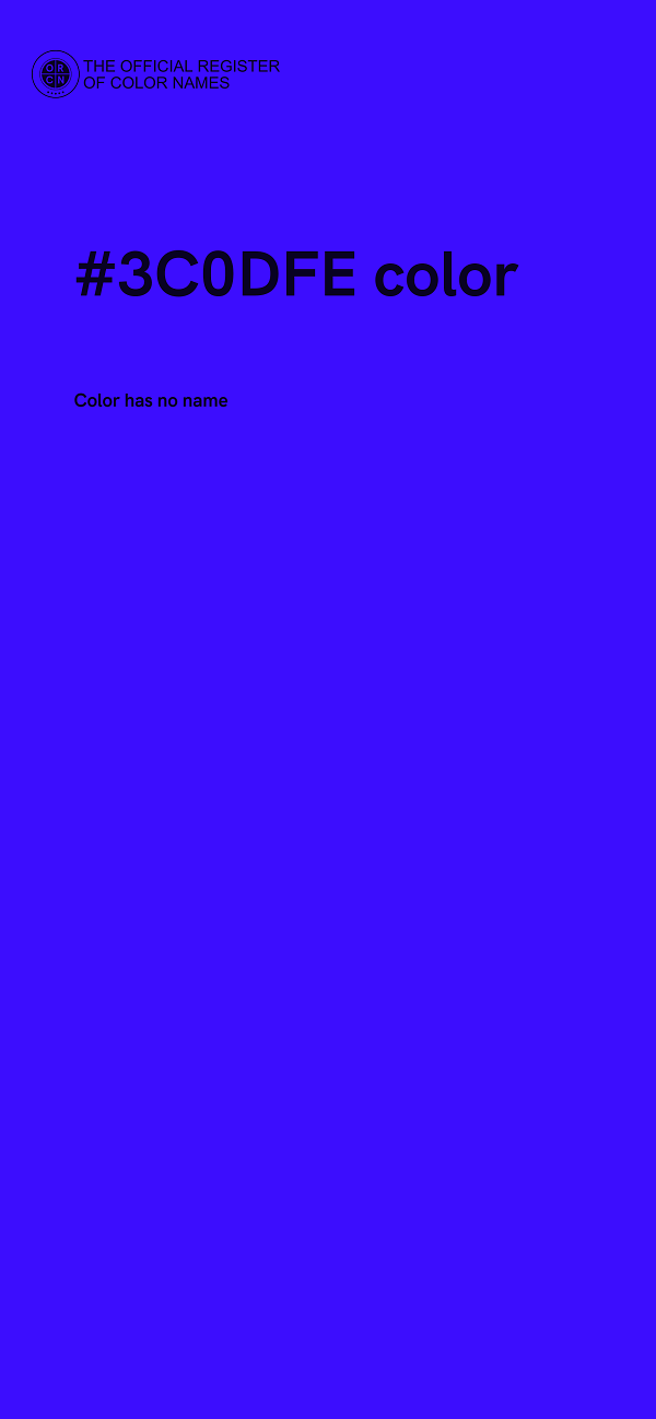#3C0DFE color image