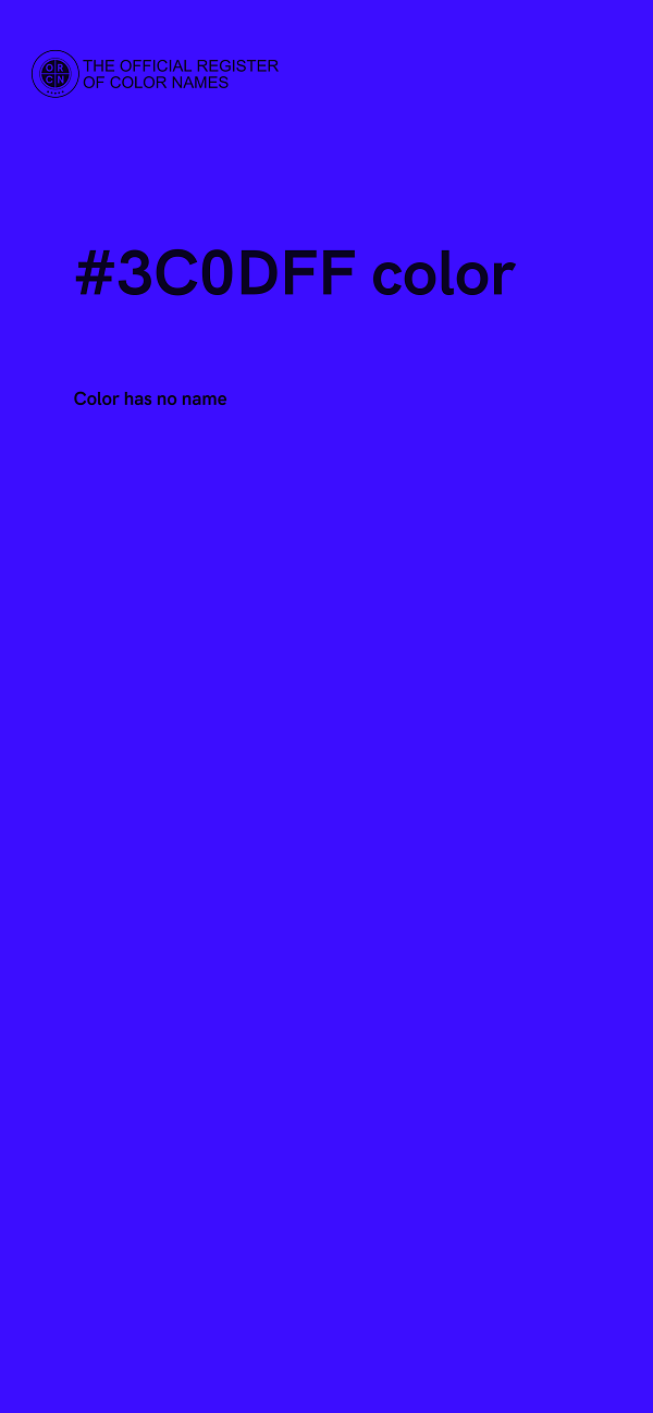 #3C0DFF color image