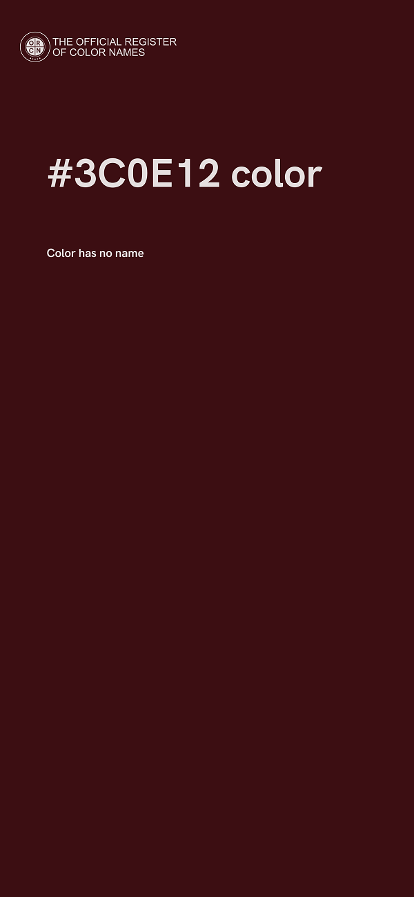 #3C0E12 color image