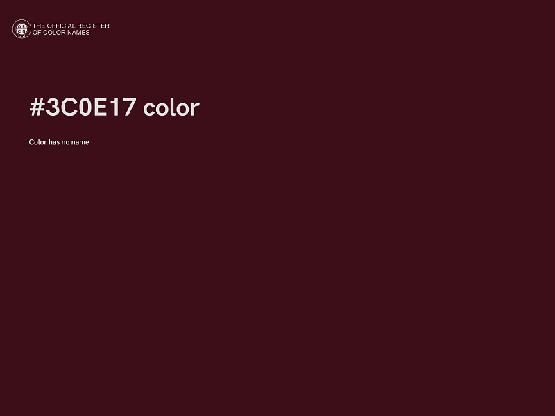 #3C0E17 color image