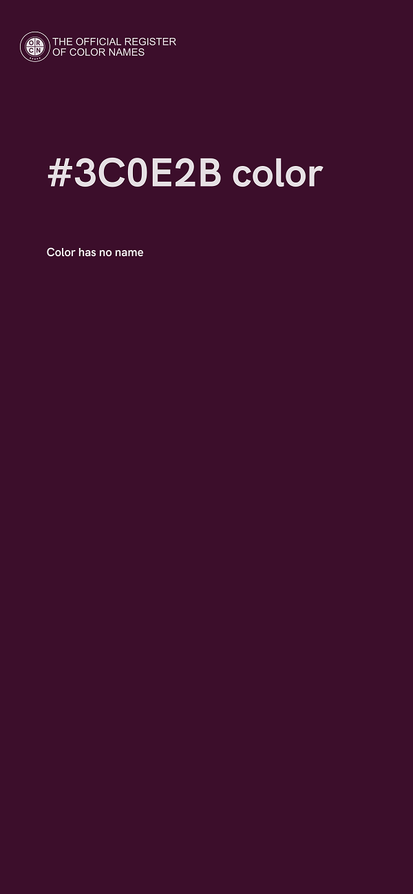#3C0E2B color image