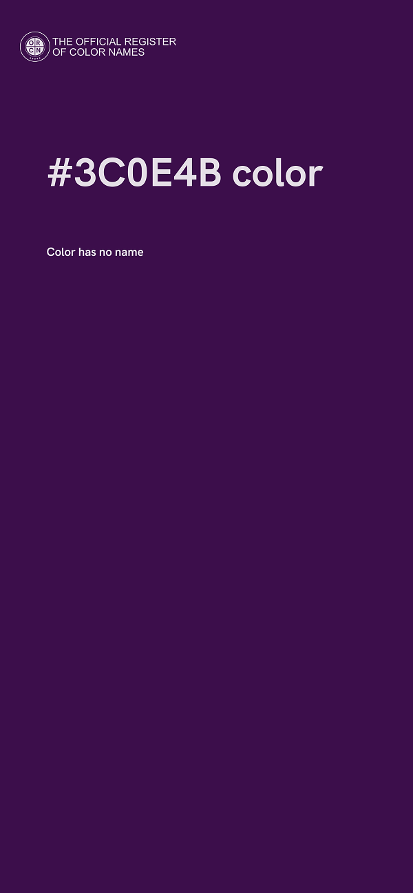 #3C0E4B color image