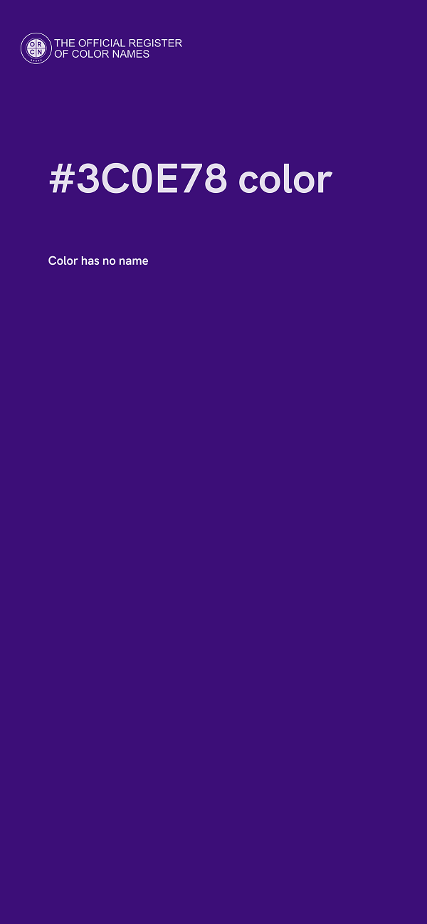 #3C0E78 color image