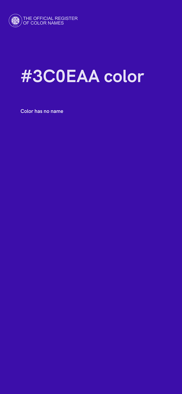 #3C0EAA color image