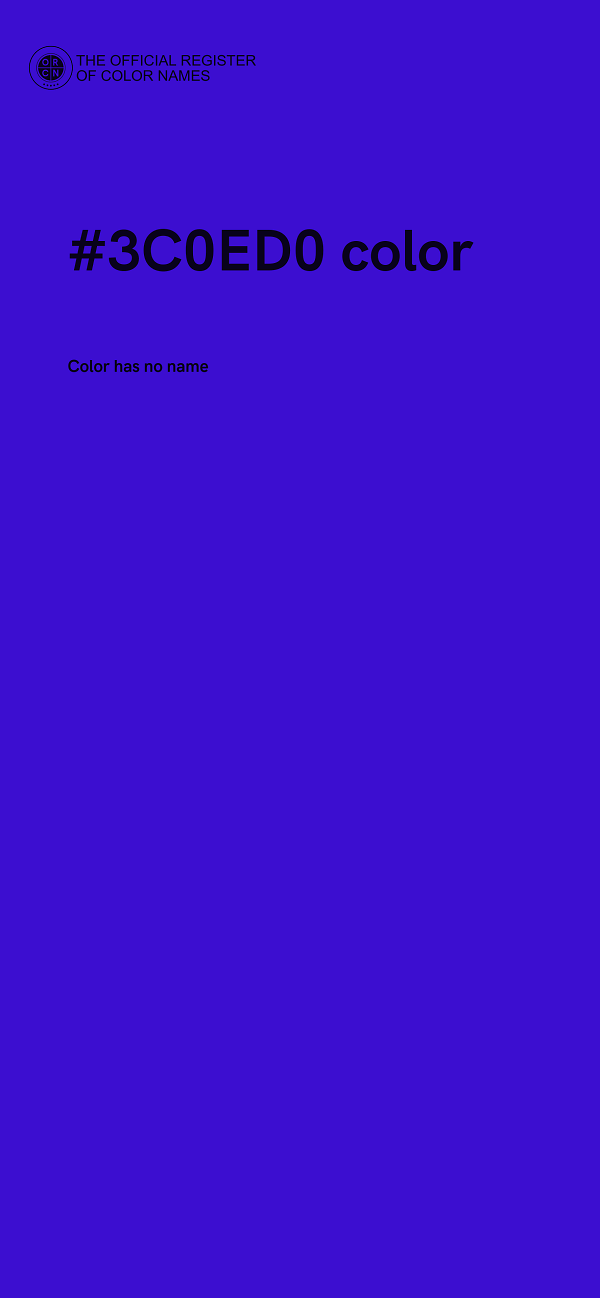 #3C0ED0 color image