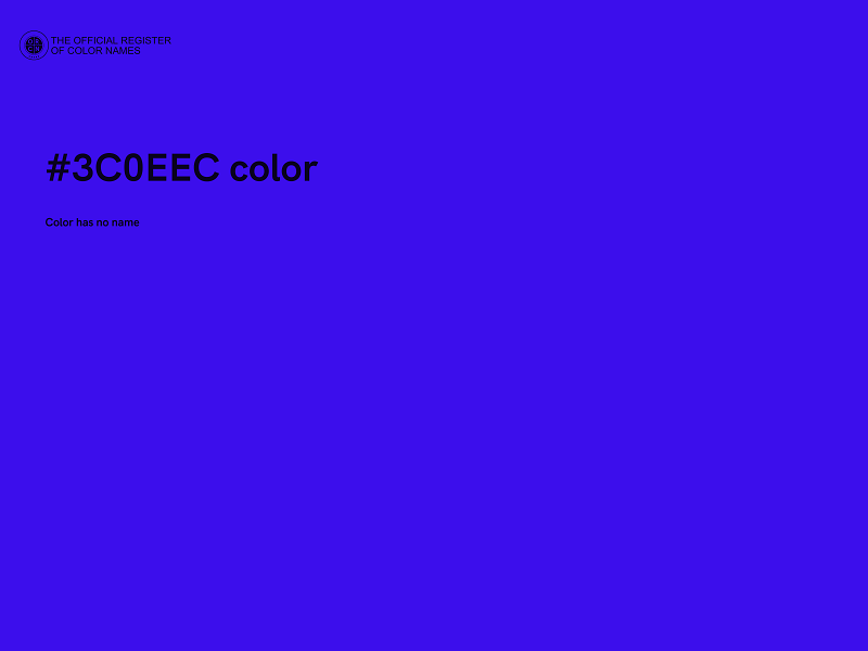 #3C0EEC color image