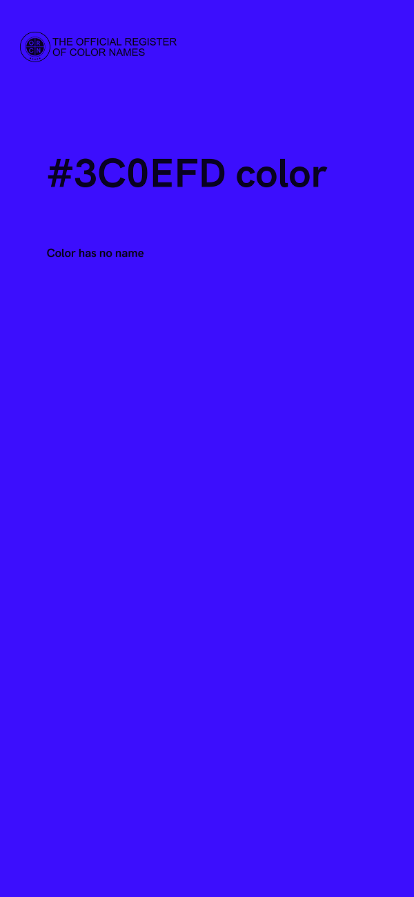 #3C0EFD color image