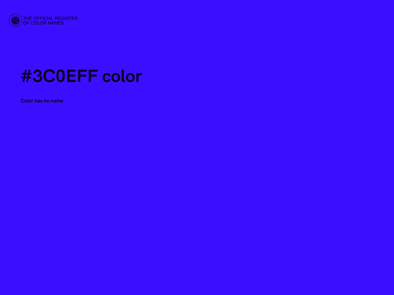 #3C0EFF color image