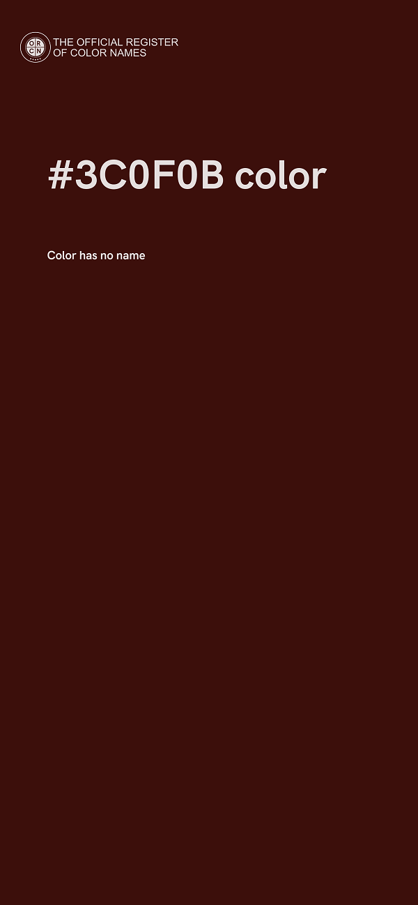 #3C0F0B color image