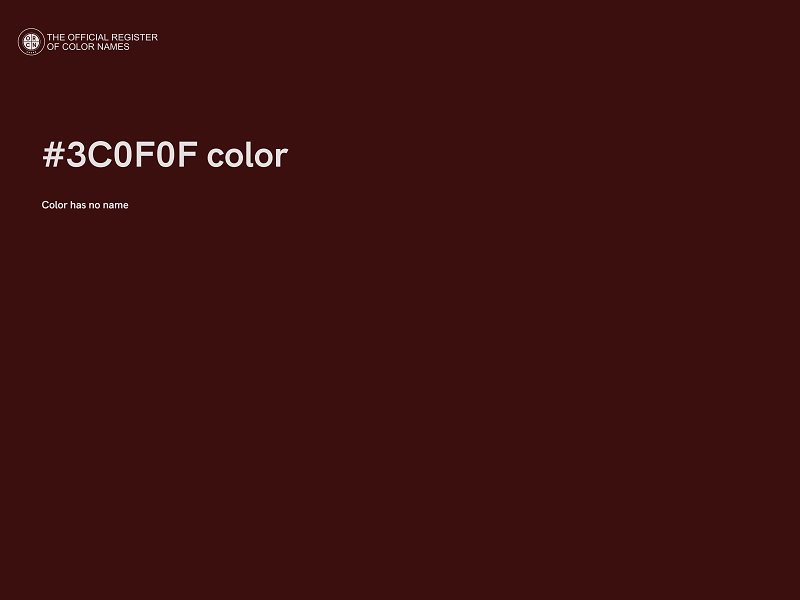 #3C0F0F color image