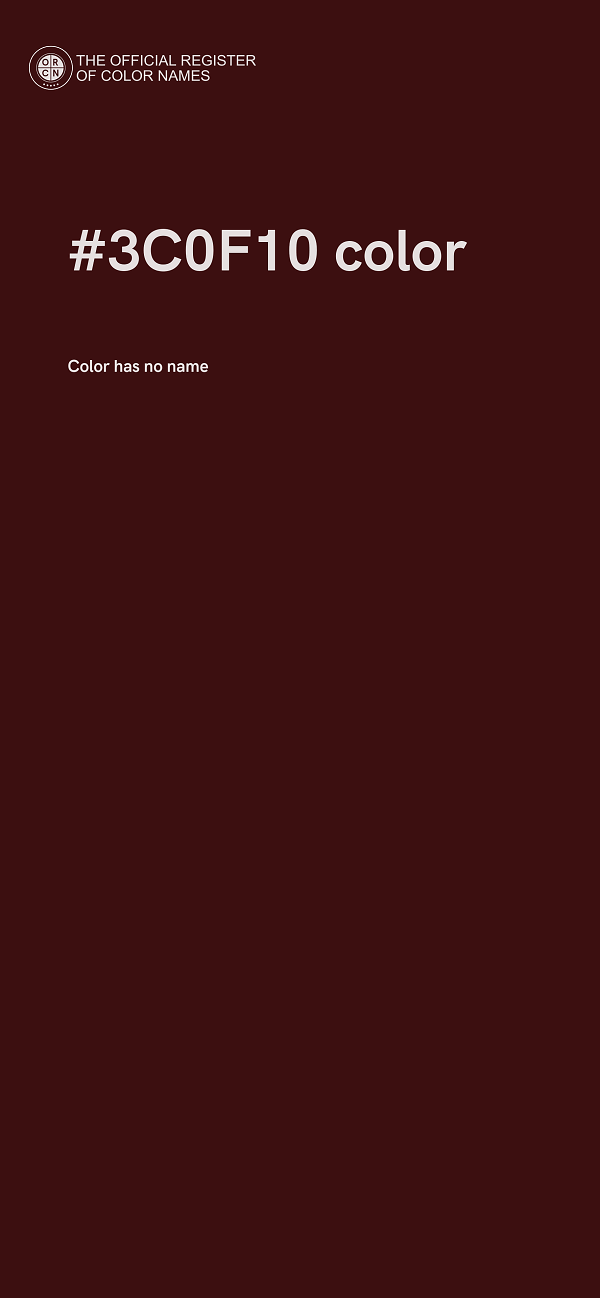 #3C0F10 color image
