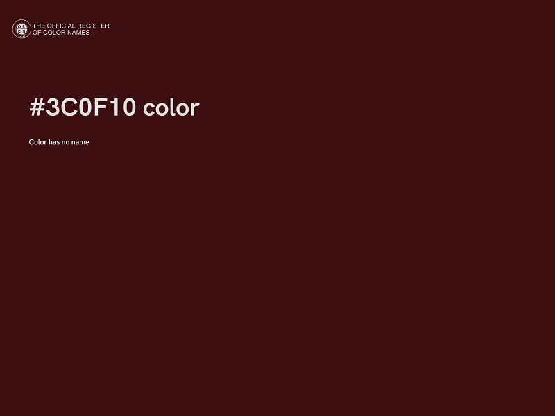 #3C0F10 color image