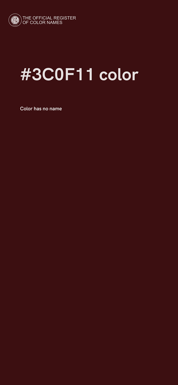 #3C0F11 color image
