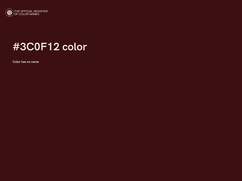 #3C0F12 color image