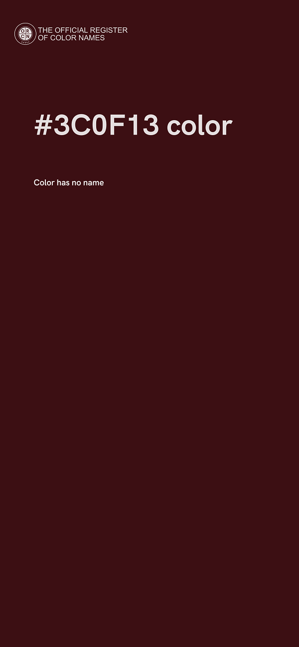#3C0F13 color image