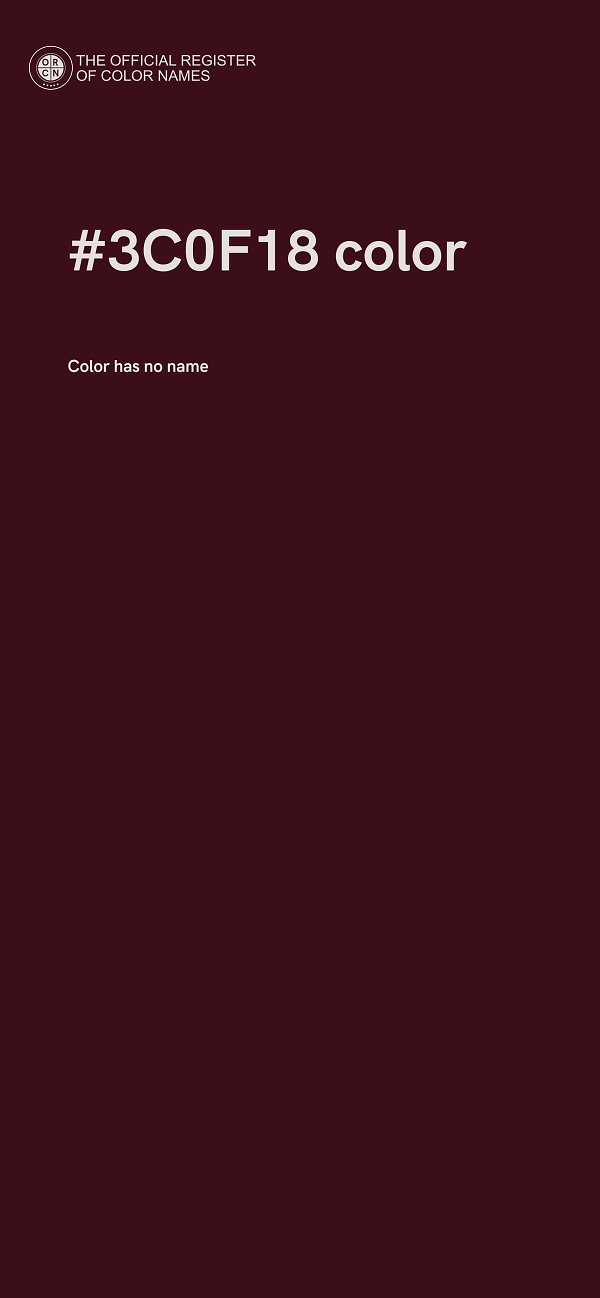#3C0F18 color image