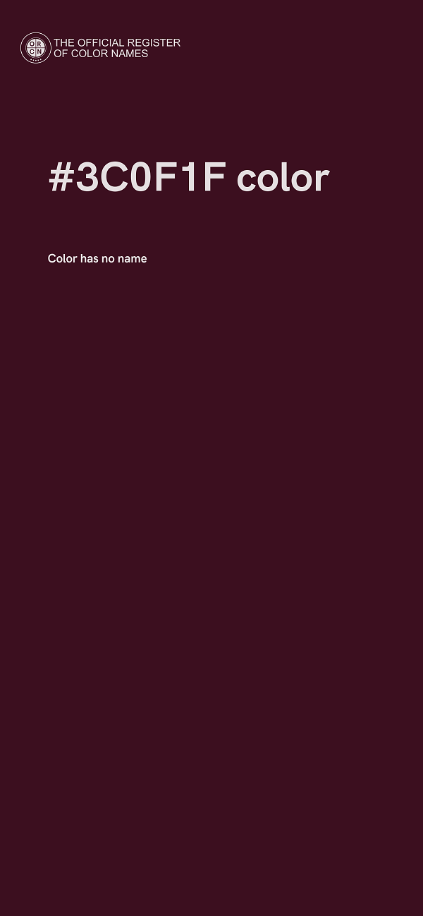 #3C0F1F color image