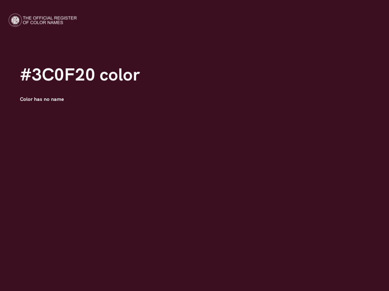 #3C0F20 color image